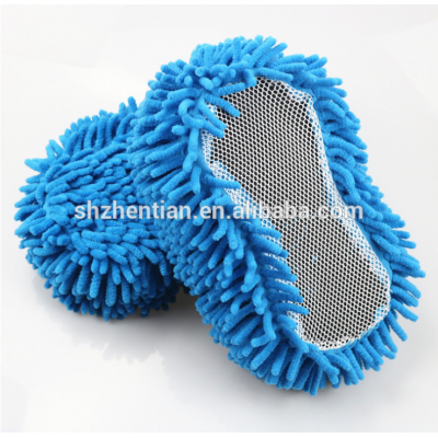 Microfiber Car Wash Sponge - Premium Chenille Microfiber - Lint Free - Scratch Free - Ultra Soft Automobile Cleaning Sponge